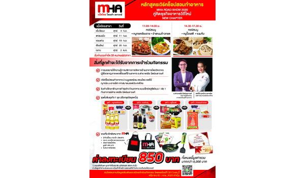 Makro HoReCa Academy” (MHA) is organizing nationwide workshop to update the latest news for HoReCa professional under the concept of “New Normal Business Partner” during September till the first week of October