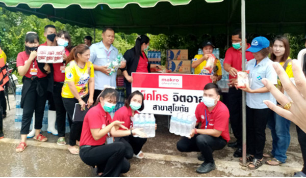 Makro stores join forces in aiding flood victims in Nan, Phrae and Sukhothai provinces