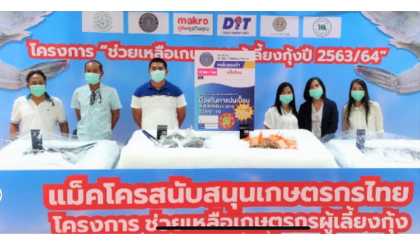 เกษตรกรผู้เลี้ยงกุ้ง ปลื้ม!  แม็คโครช่วยระบายผลผลิตมากกว่า 2,714 ตัน ตอกย้ำนโยบายเคียงข้างเกษตรกรไทย สู้ภัยโควิด-19